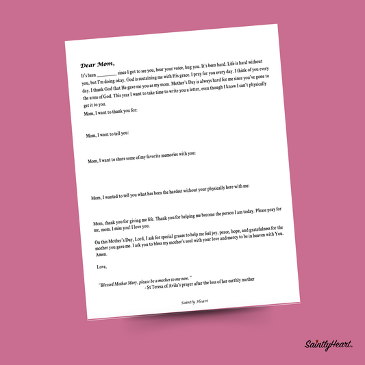 Mother's Day Free Printable Bundle - Saintly Heart