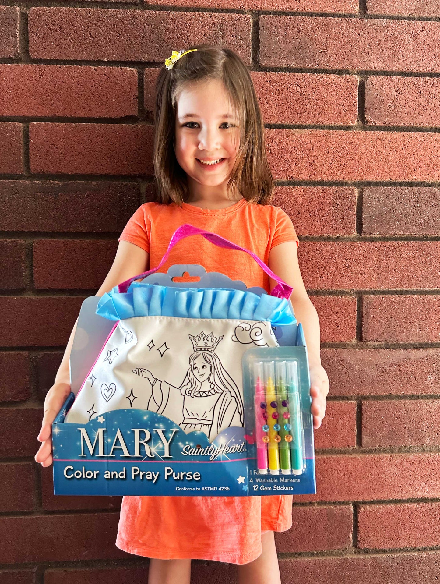 The Color and Pray Purse: Mary - Saintly Heart