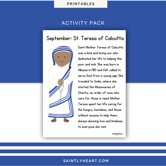 St. Mother Teresa of Calcutta Activity Bundle