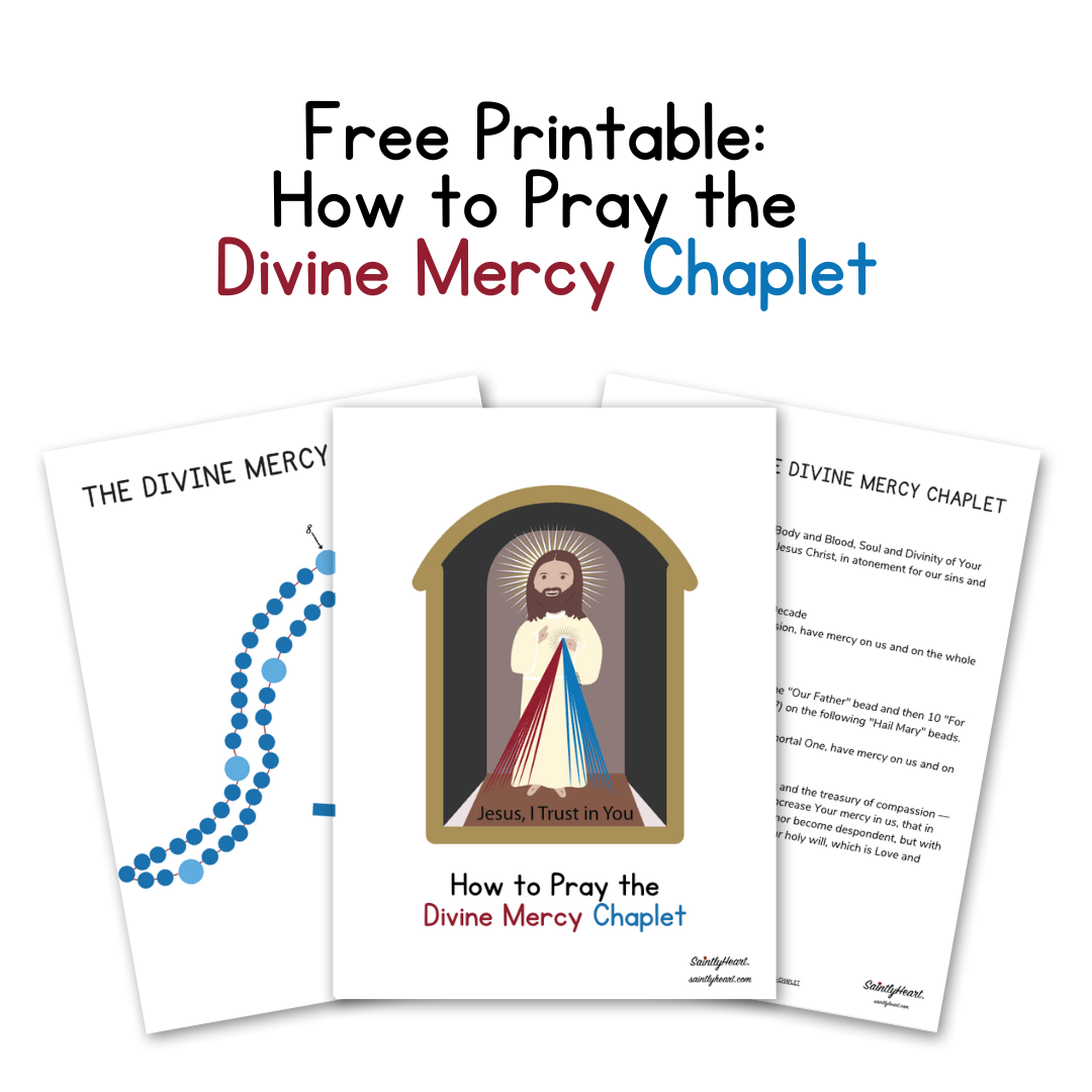 Free Printable: How to Pray the Divine Mercy Chaplet - Saintly Heart