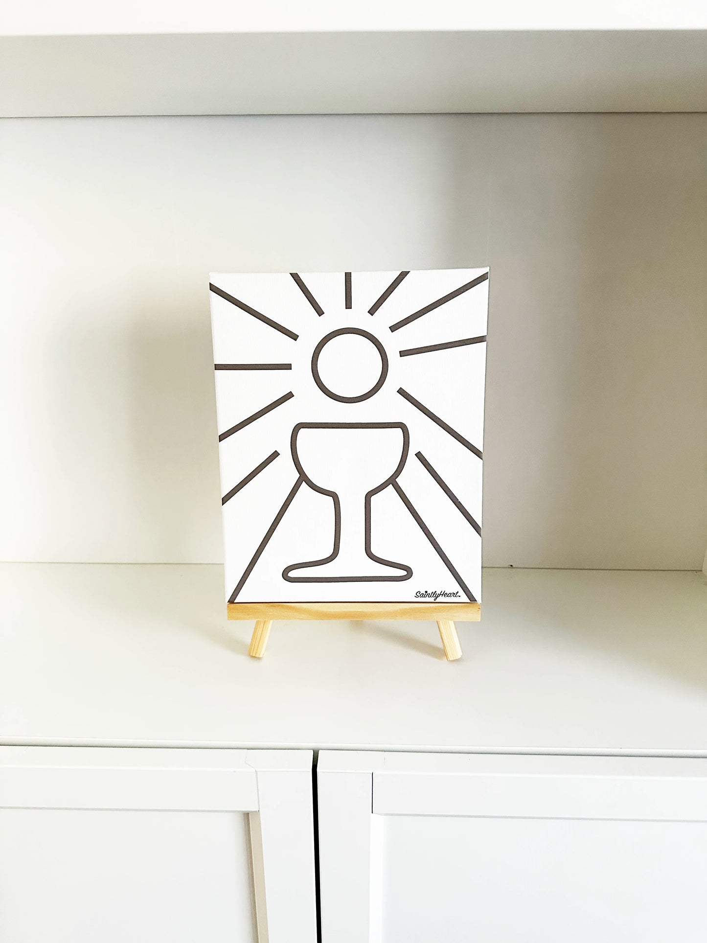 Paint & Pray Canvas Art Kit - Saintly Heart