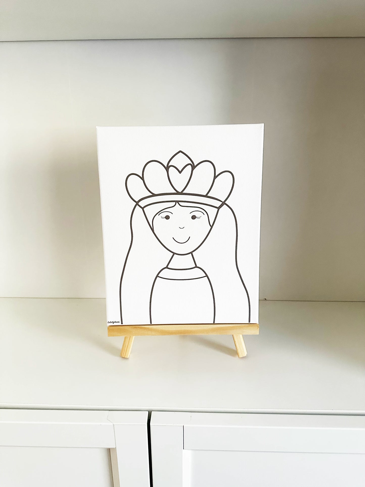 Paint & Pray Canvas Art Kit - Saintly Heart