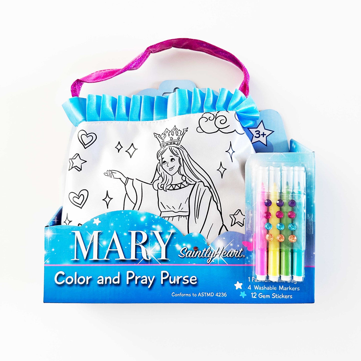 The Color and Pray Purse: Mary - Saintly Heart