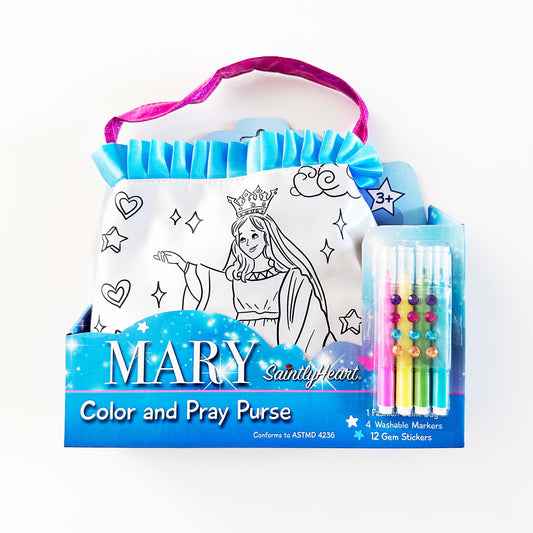 The Color and Pray Purse: Mary - Saintly Heart