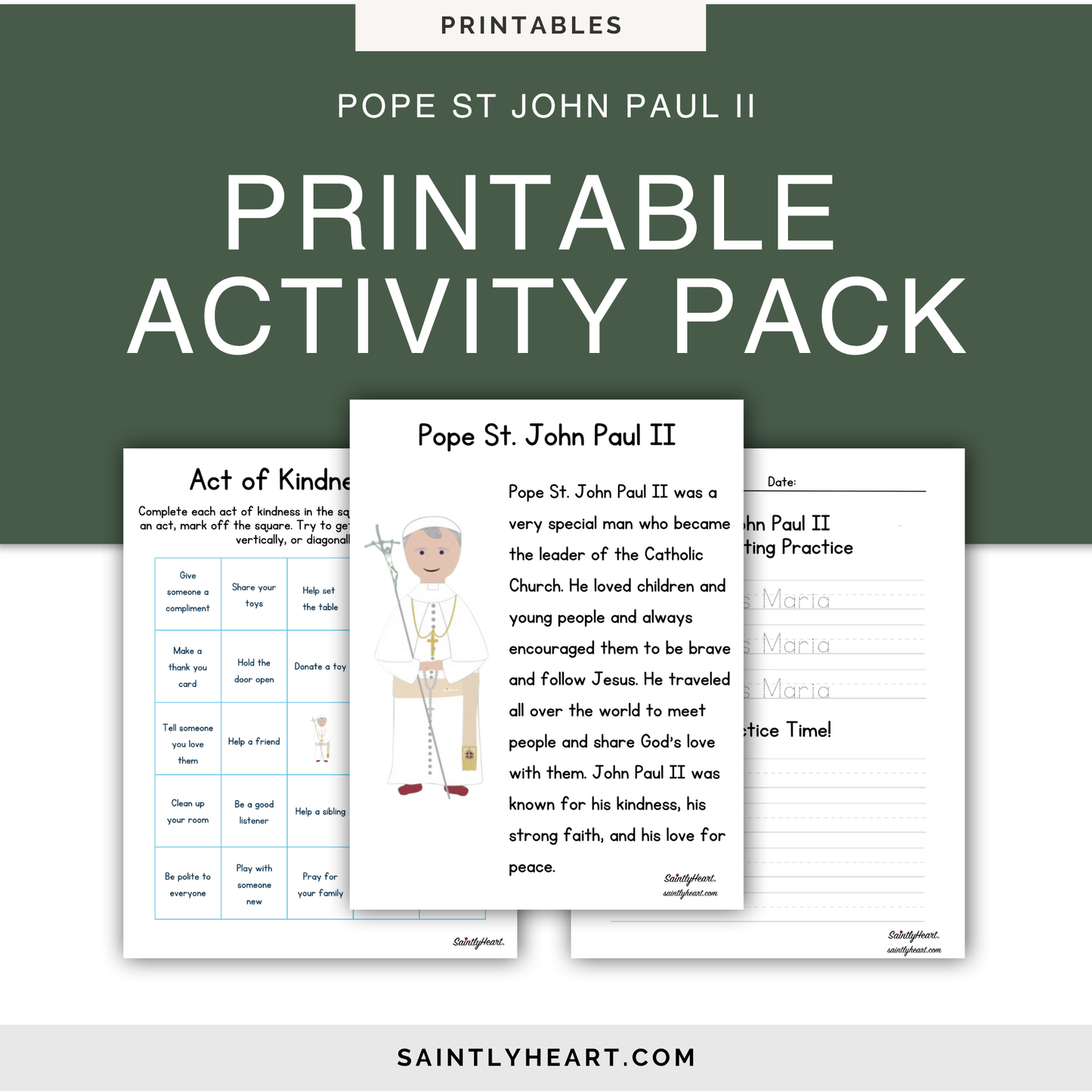Pope St. John Paul II Activity Packet