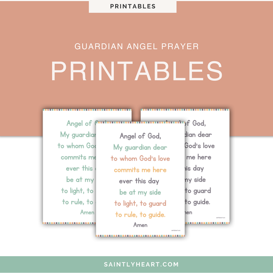 Free Printable: Guardian Angel Prayer - Saintly Heart