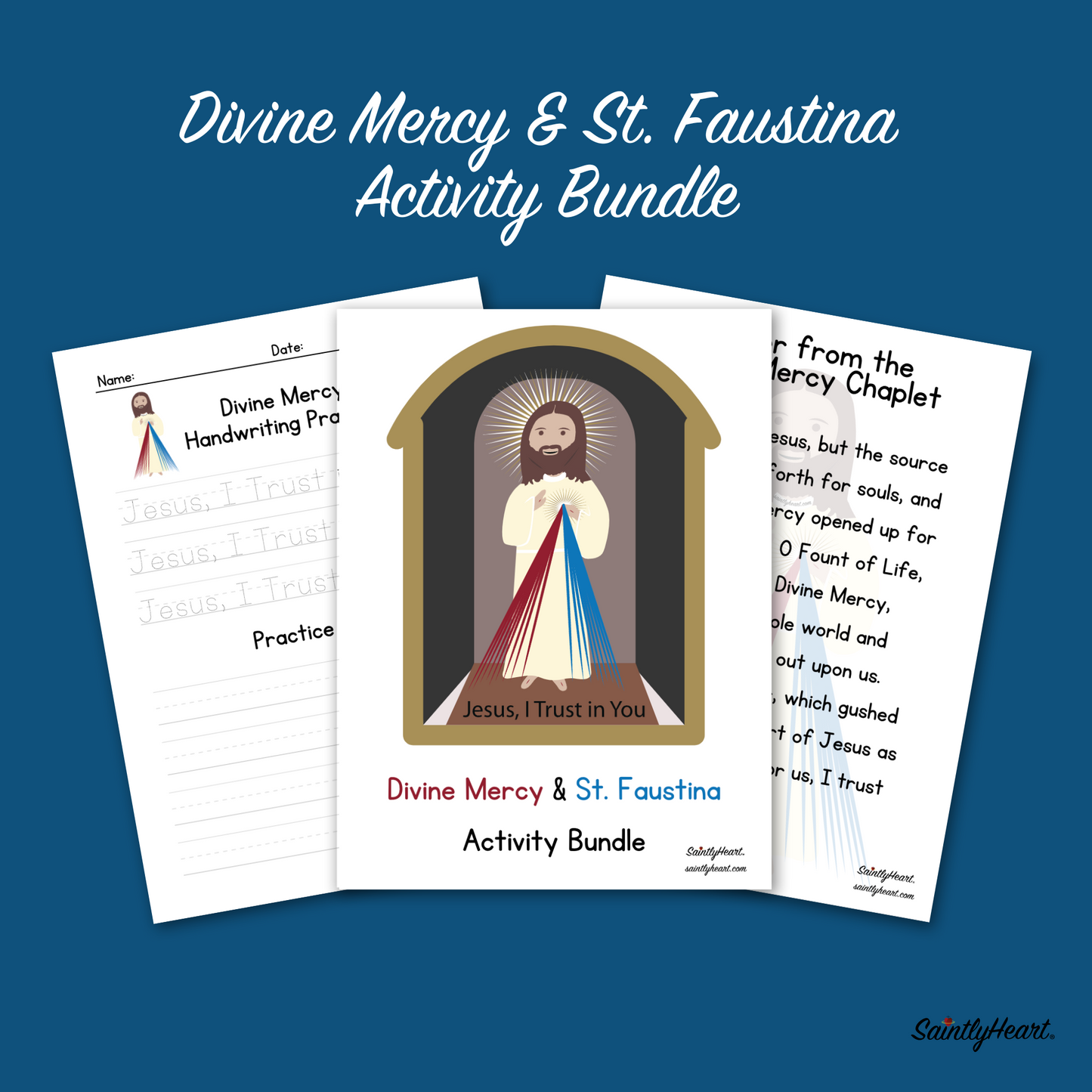 Free Printable: Divine Mercy & St. Faustina Activity Bundle - Saintly Heart