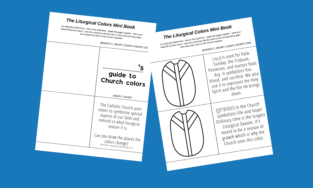 Liturgical Colors Mini Book