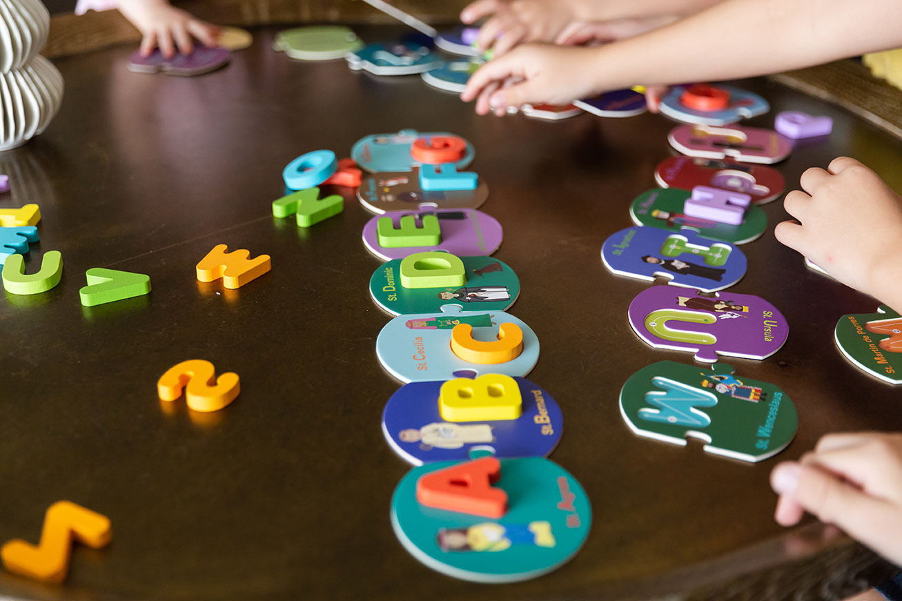 Pray and Play ABC Puzzle - Saintly Heart