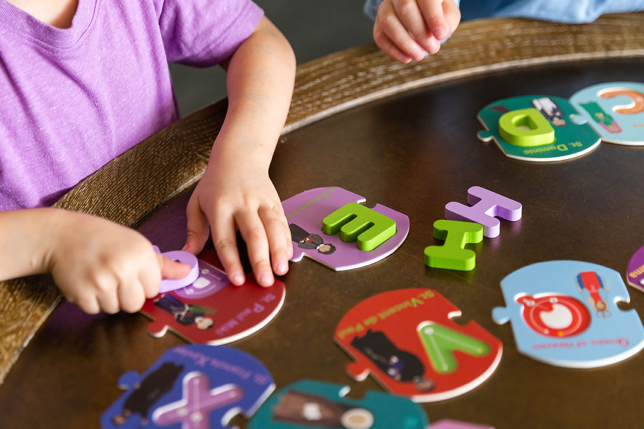 Pray and Play ABC Puzzle - Saintly Heart