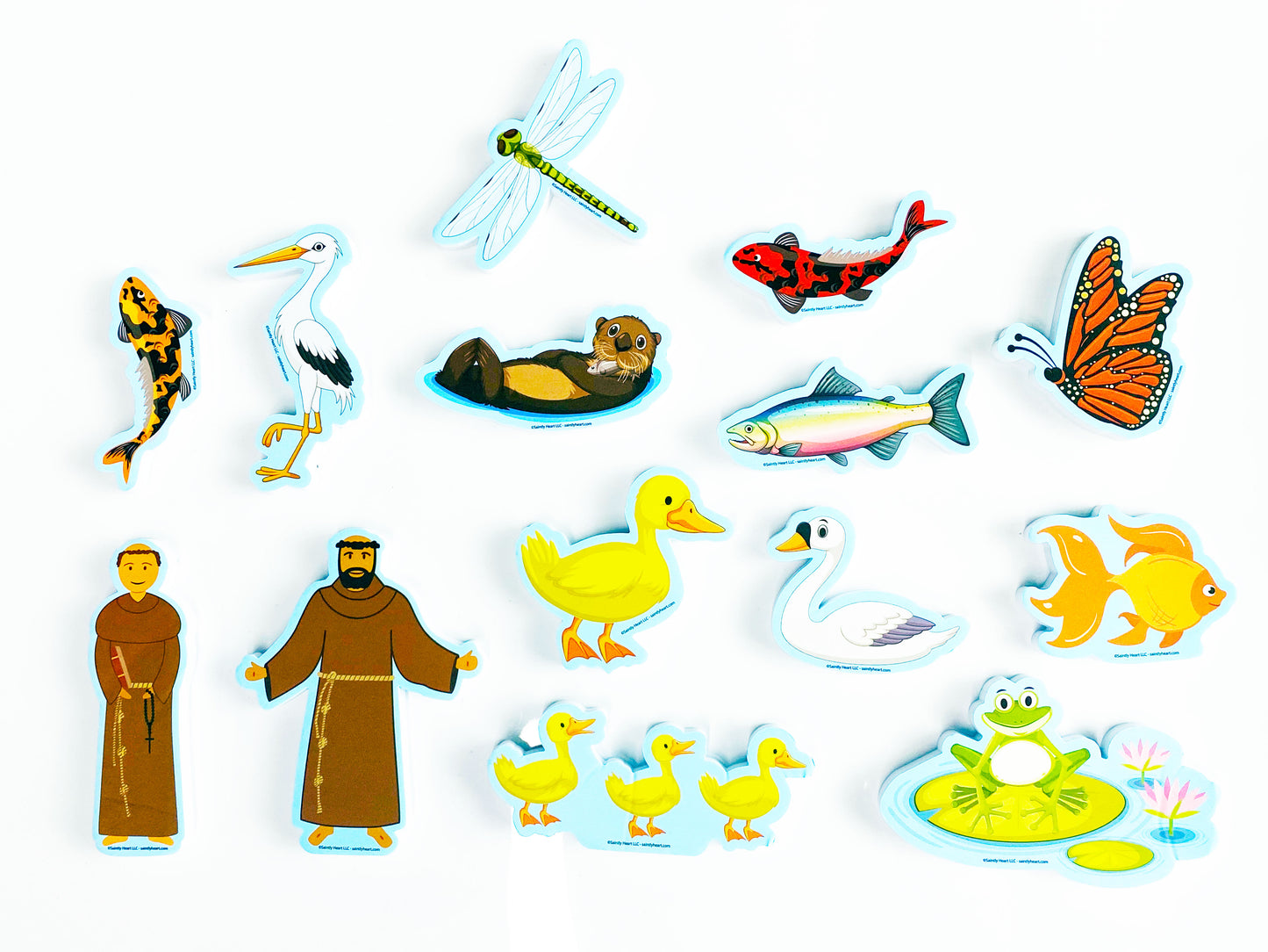 St. Francis & Friends Bath Set - Saintly Heart