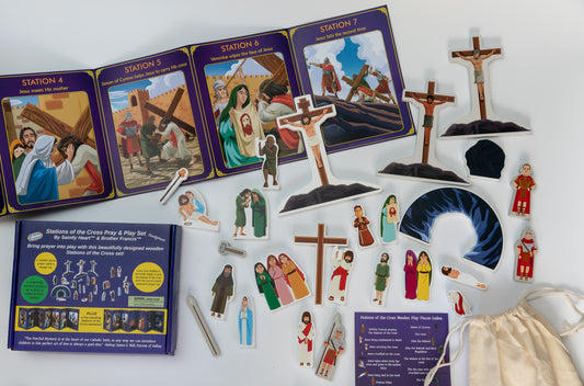 Stations of the Cross Pray & Play Set - By Saintly Heart & Brother Francis - Saintly Heart