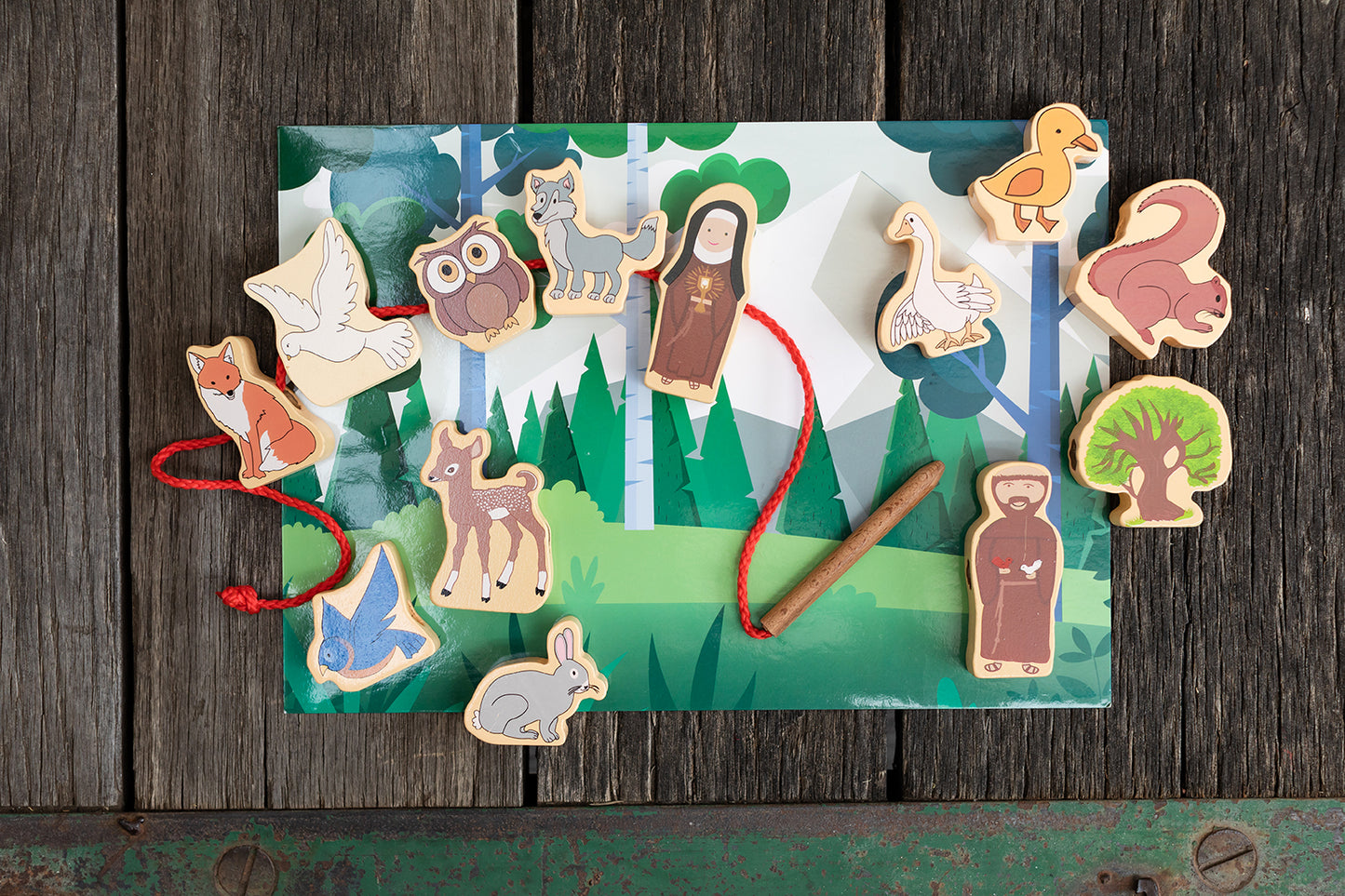 Perfectly Imperfect Franciscan Friends Lacing Set - Saintly Heart