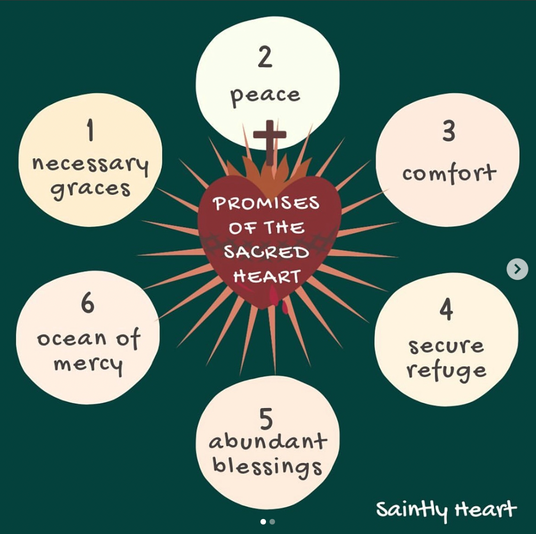 The 12 Promises of the Sacred Heart + St. Margaret Mary Alacoque