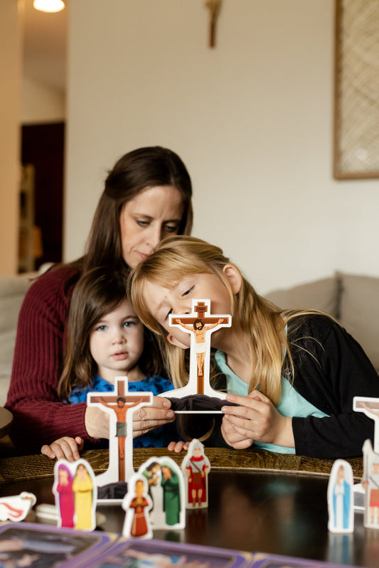 Bring the Journey of Faith to Life: How to Use the Stations of the Cross Pray & Play Set with Your Children