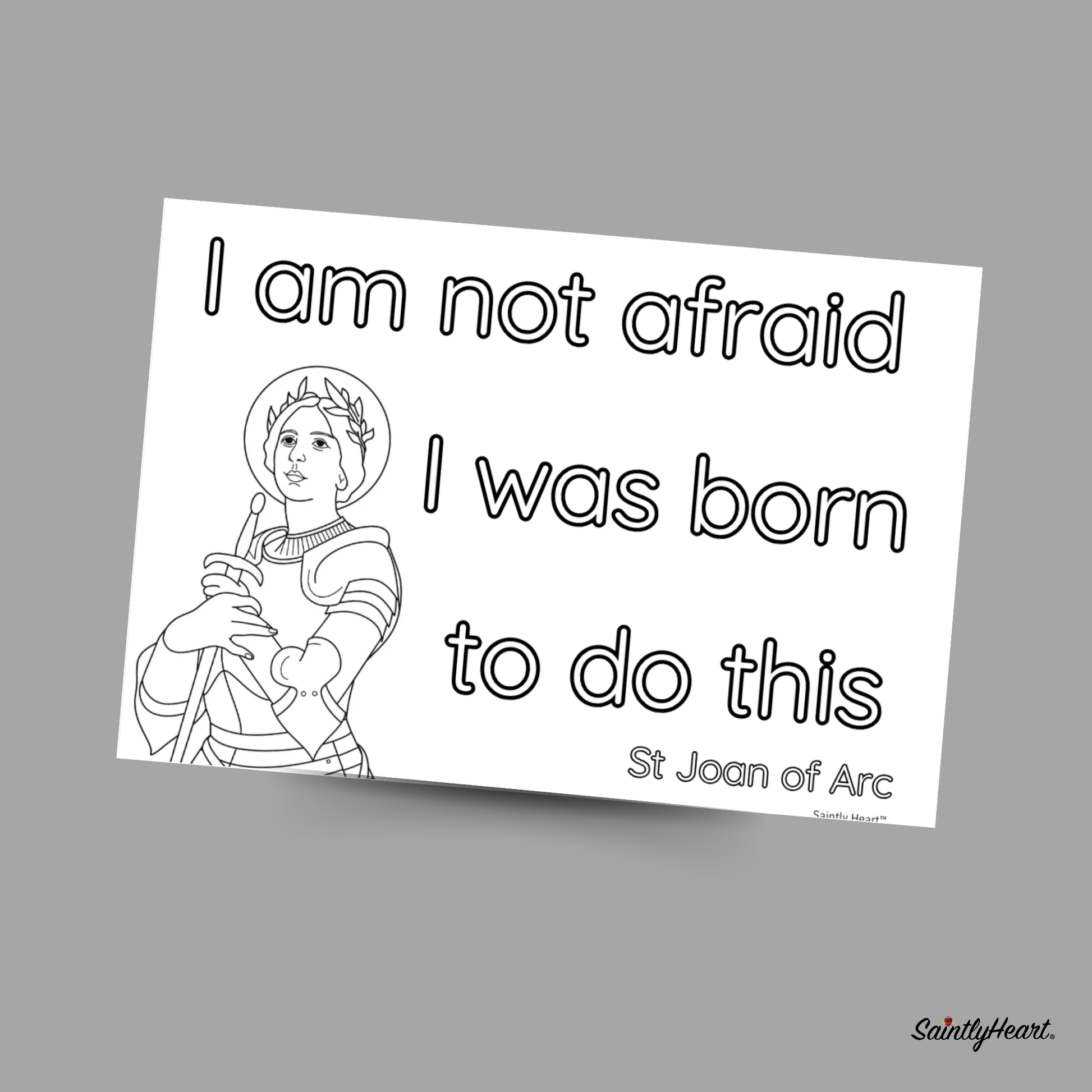 St. Joan of Arc Printable Bundle - Saintly Heart