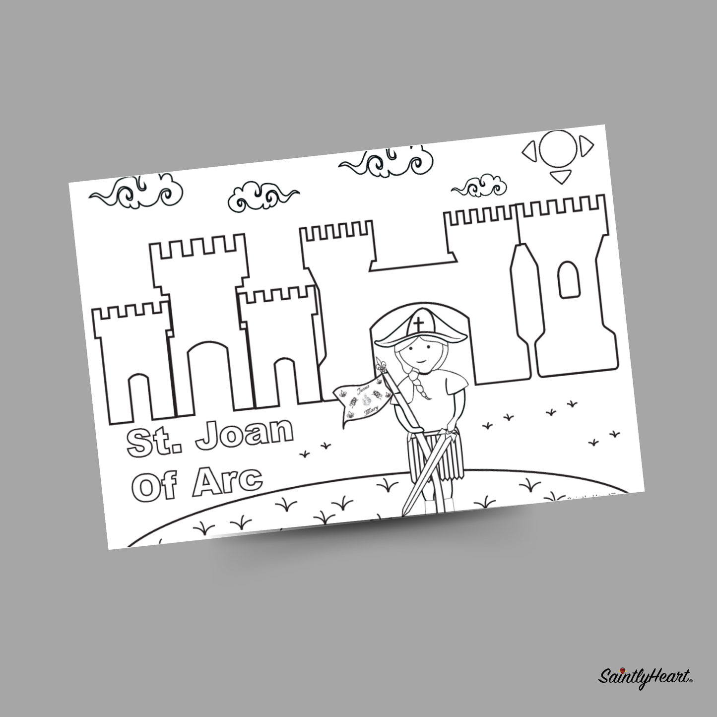 St. Joan of Arc Printable Bundle - Saintly Heart