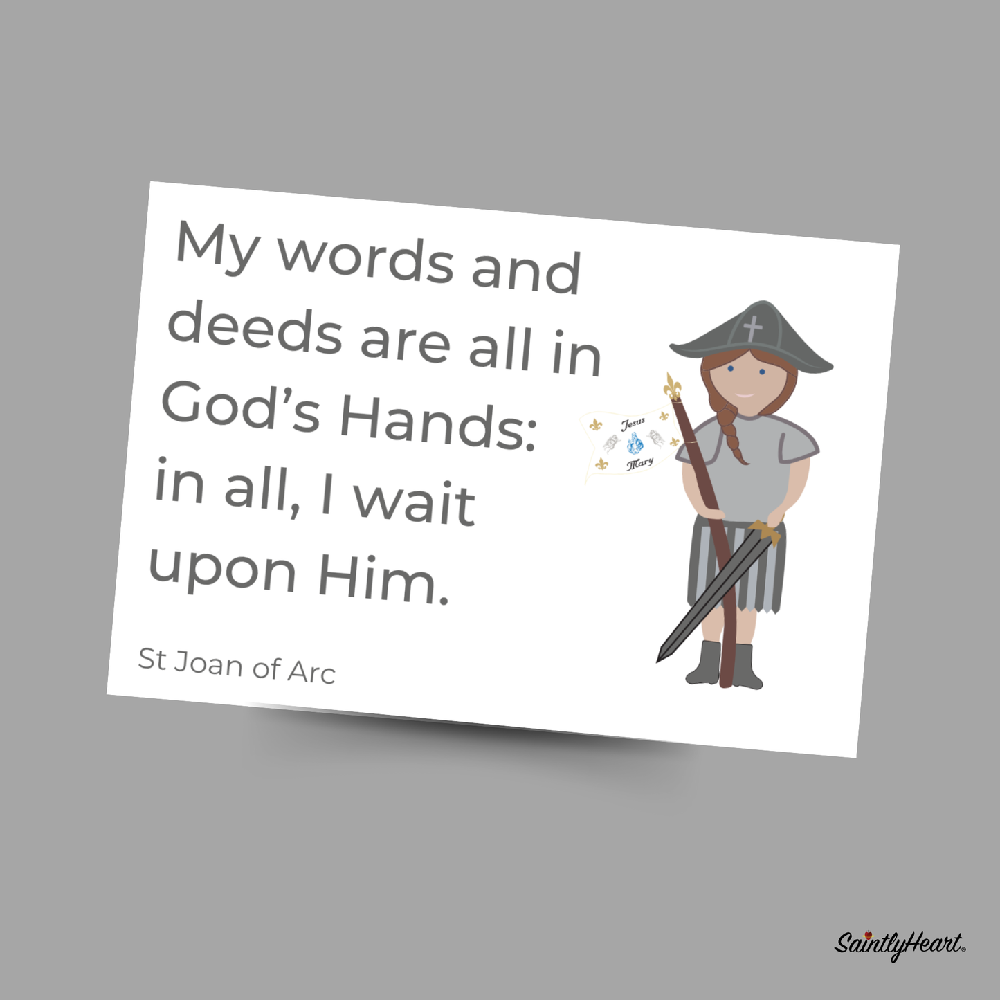St. Joan of Arc Printable Bundle - Saintly Heart