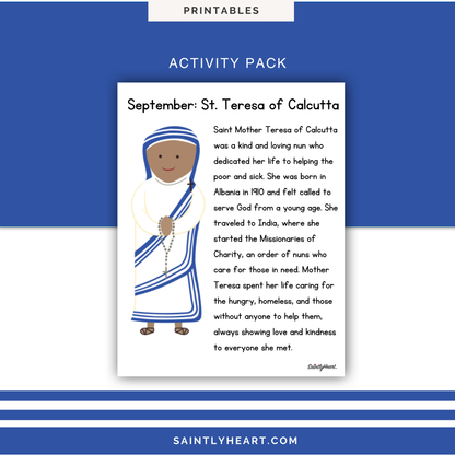 St. Mother Teresa of Calcutta Activity Bundle
