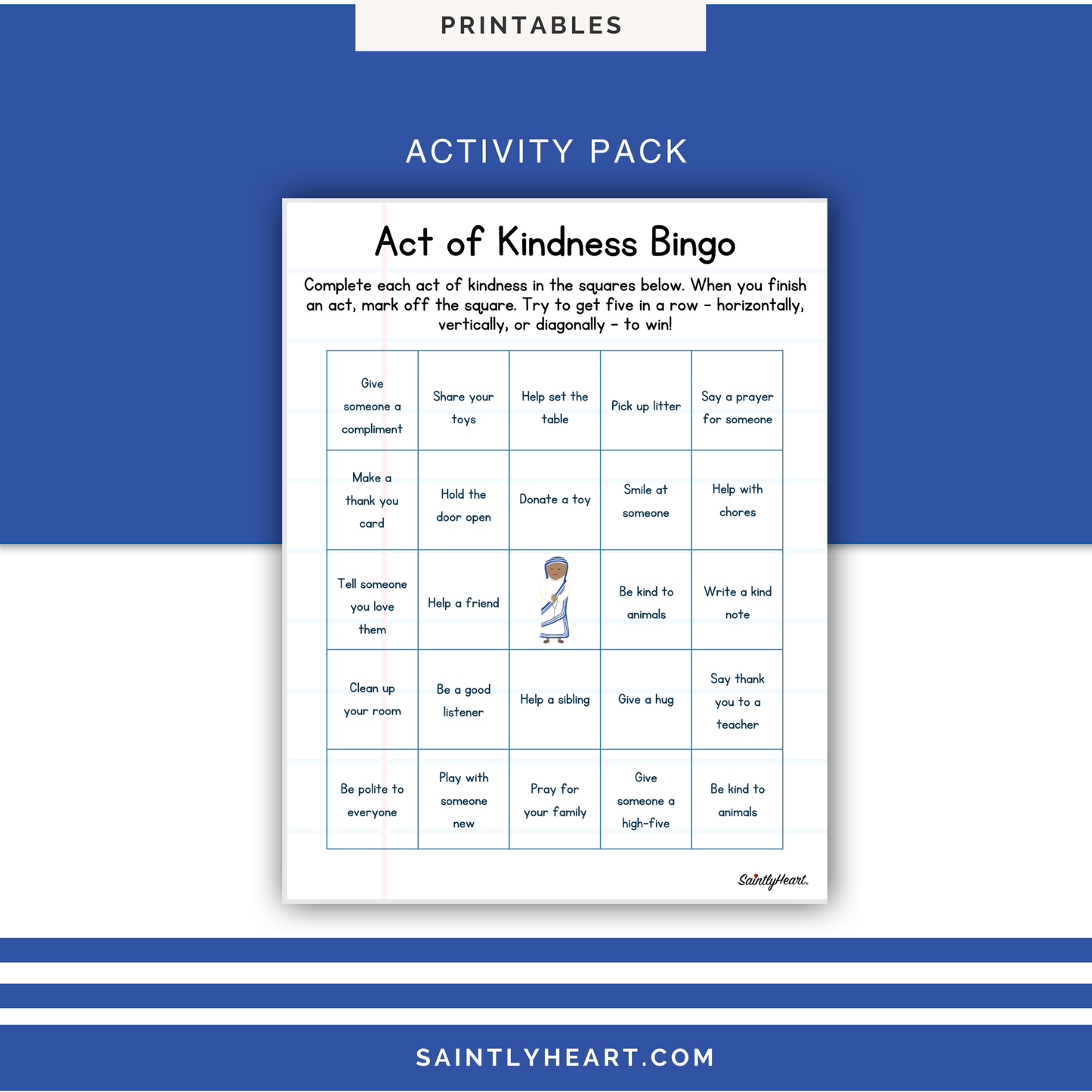 St. Mother Teresa of Calcutta Activity Bundle