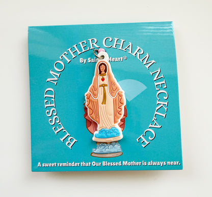 Blessed Mother Charm Necklace
