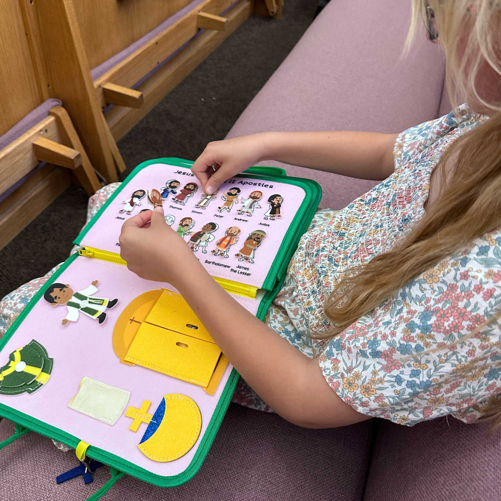 My Pray & Play Busy Book – Catholic Felt Busy Book - A Quiet Felt Book ...