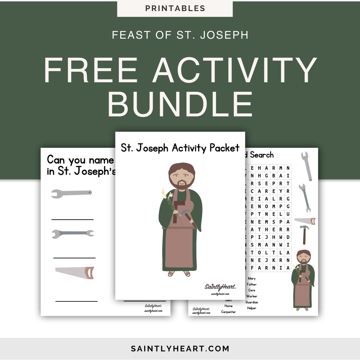 St. Joseph Lessons St Joseph Activity Packet: Free Download - Saintly Heart