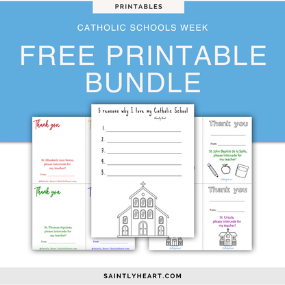 Catholic Schools Week Printable Bundle