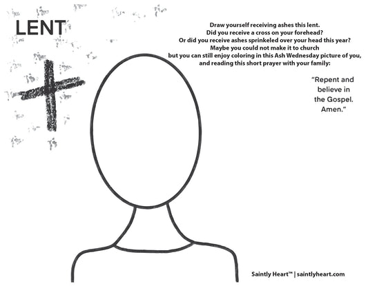 Ash Wednesday Coloring Page