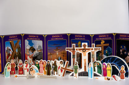 Stations of the Cross Pray & Play Set - By Saintly Heart™ & Brother Francis™