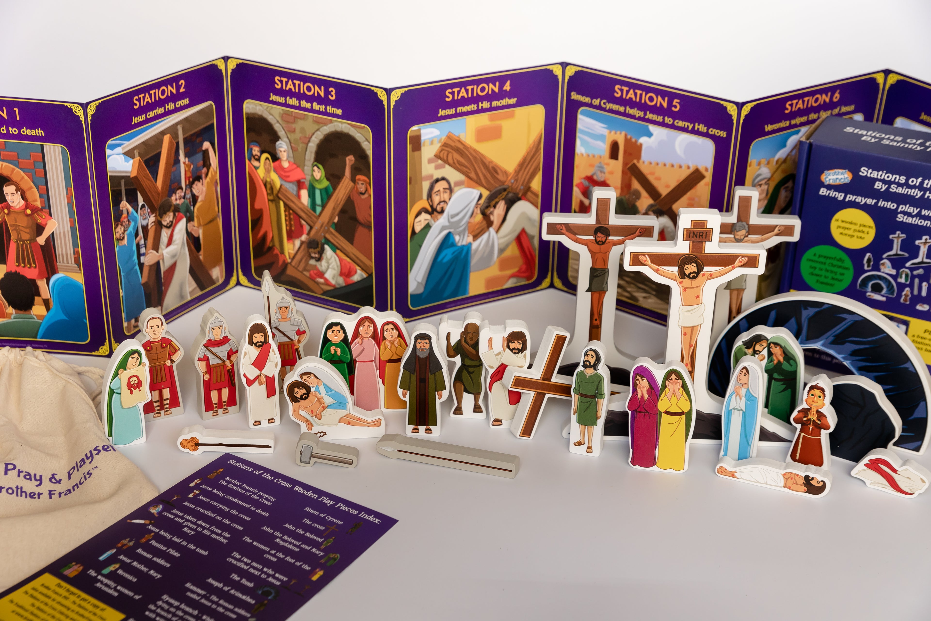 Stations of the Cross Pray & Play Set - By Saintly Heart & Brother Francis - Saintly Heart
