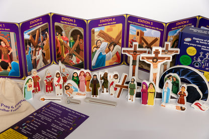 Stations of the Cross Pray & Play Set - By Saintly Heart™ & Brother Francis™